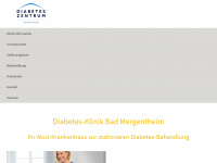 diabetes-klinik-mergentheim.de Webseite Vorschau