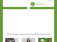 sigridwurm.at Webseite Vorschau