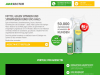 adesectin.ch Webseite Vorschau
