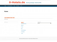 0-hotels.de Webseite Vorschau