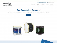 andantedrums.co.uk Webseite Vorschau