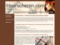 haarscheren.com Webseite Vorschau