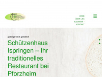 schuetzenhaus-ispringen.de Webseite Vorschau