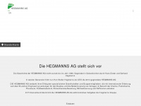 hegmanns-ag.com Webseite Vorschau