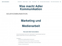 adler-kommunikation.ch Webseite Vorschau