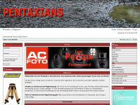pentaxians.de Webseite Vorschau