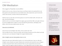 om-meditation.de Webseite Vorschau
