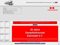 dampflok-wittenberge.de Webseite Vorschau