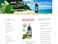 noni-of-tahiti.com Webseite Vorschau