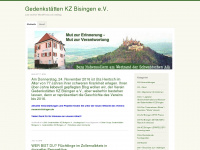 kzgedenkstaettenbisingen.com Webseite Vorschau