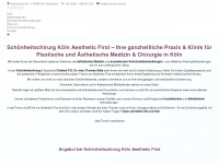 aesthetic-first.com Webseite Vorschau