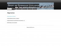 sportportalulricianum.wordpress.com Webseite Vorschau