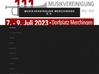 musikvereinigung-merchingen.de Webseite Vorschau