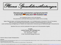 language-service.de Webseite Vorschau