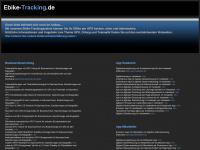 ebike-tracking.de Webseite Vorschau