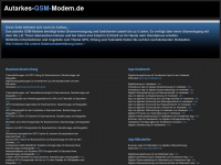 autarkes-gsm-modem.de Webseite Vorschau