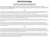 ultratechnology.com Webseite Vorschau