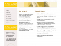 solarc.de Webseite Vorschau