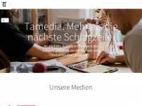 tamedia.ch Webseite Vorschau