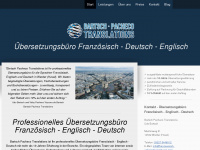 franzoesisch-uebersetzungsbuero.com Webseite Vorschau