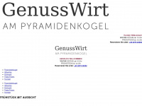 genusswirt-pyramidenkogel.at Webseite Vorschau