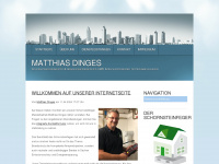 matthias-dinges.de Webseite Vorschau