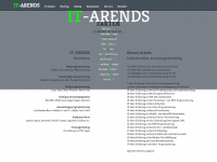 it-arends.net Webseite Vorschau