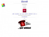 zicros.de Webseite Vorschau