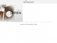 bünger-uhren.de Webseite Vorschau