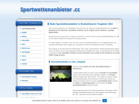 sportwettenanbieter.cc Webseite Vorschau