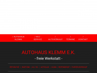 autohaus-klemm.de Webseite Vorschau