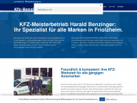 kfz-benzinger.de Webseite Vorschau