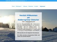 walberngruener-gletscher.de Webseite Vorschau