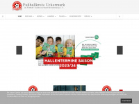 fussball-uckermark.de Webseite Vorschau
