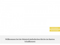 kathschaffhausen.ch Webseite Vorschau