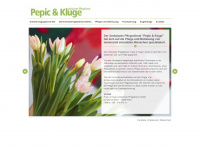 pepic-kluge.de Webseite Vorschau