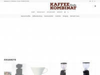 kaffeekombinatberlin.de Webseite Vorschau