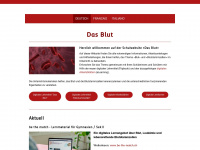 das-blut.ch Webseite Vorschau