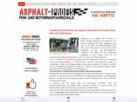 asphalt-profis.de Webseite Vorschau