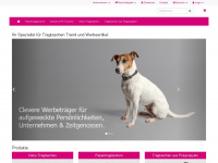 werbe-tragtaschen.ch Webseite Vorschau