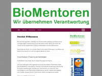 biomentorenwebsite.wordpress.com Webseite Vorschau