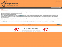 experimentas.de Webseite Vorschau