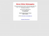 wicker-wohnungsbau.de Webseite Vorschau