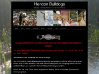 hencon-bulldogs.de Webseite Vorschau