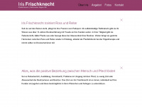iris-frischknecht.ch Webseite Vorschau