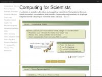 computingforscientists.org Webseite Vorschau