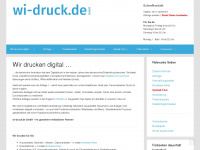 wi-druck.de Webseite Vorschau