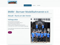 modellbahn-borna.de Webseite Vorschau