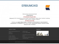 erbiumoxid.de Webseite Vorschau
