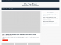 whoplayscricket.com Webseite Vorschau